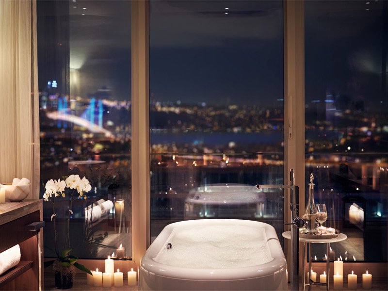 Some rooms in the new Raffles Istanbul boasts panoramic views over the city.