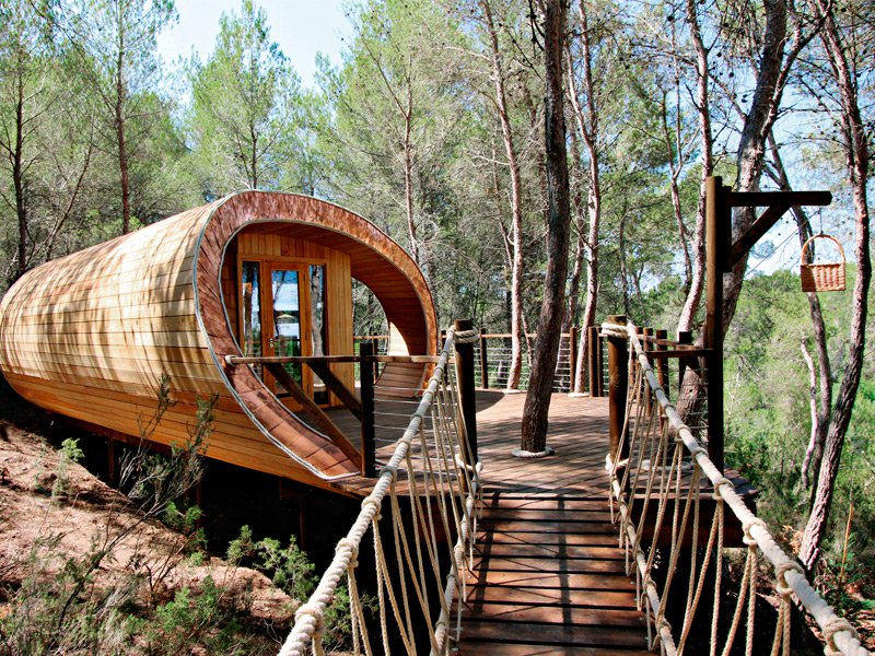 Fibonacci Tree House by Blue Forest. Photograph: Blue Forest