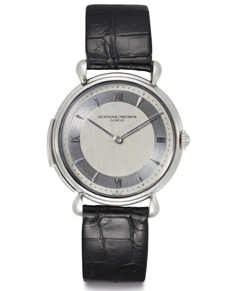 Vacheron Constantin: Reference 4261 (1951)An extremely fine and rare platinum minute-repeating wristwatch, which sold at Christie’s Rare Watches and Exceptional Complications sale for $605,000.