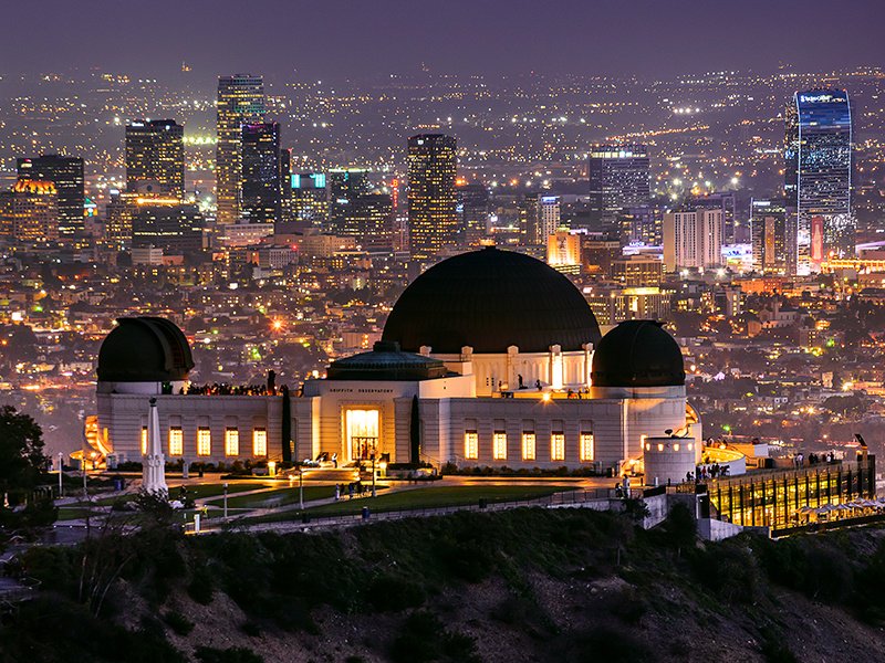 Griffith Observatory in Los Angeles, made famous by Rebel Without a Cause, also has a starring role in La La Land. Photograph: Getty Images