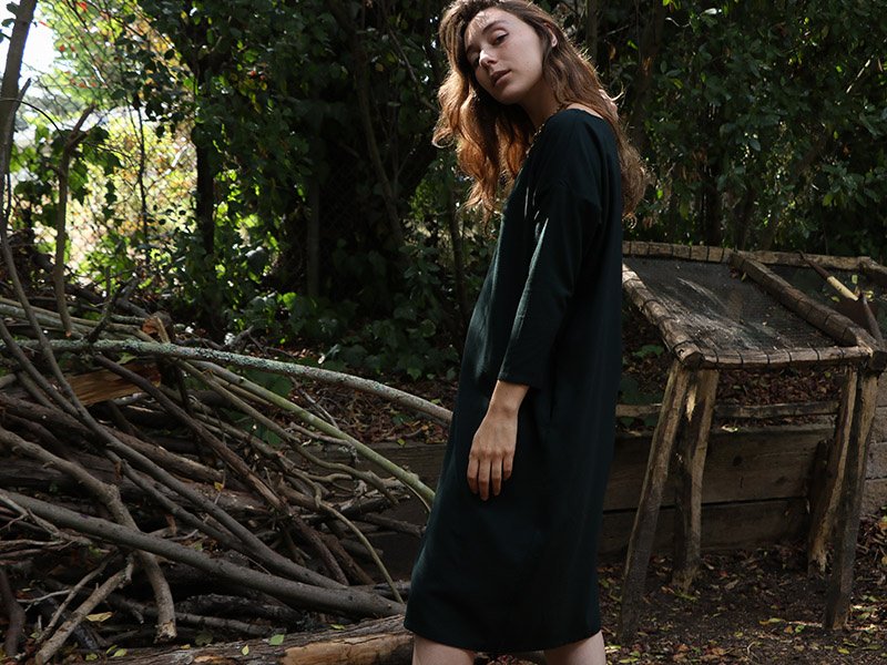 Erica Tanov’s silk Ines dress is made for layering, with a relaxed silhouette. Photograph: Gabrielle Stiles