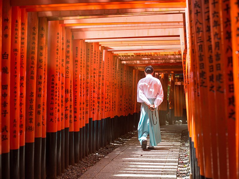 The Gion district dates back to the middle ages, and while it is packed with bars, restaurants, and teahouses, it has retained the beauty of its past. It was the setting for much of Arthur Golden’s novel Memoirs Of A Geisha. Photograph: Getty Images