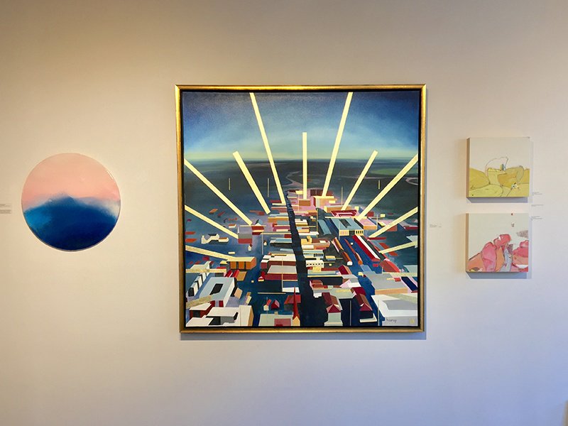 Among others, the Miller Gallery features the works of, from left, Marina Dunbar, Kate Hooray Osmond, and Teresa Roche.