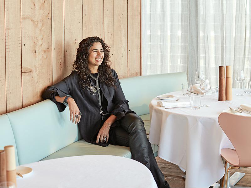 Pascale Gomes-McNabb is the brains behind some of Australia’s most beautiful restaurants, including Cirrus in Sydney and Melbourne’s Stokehouse. Photograph: Sean Fennessy