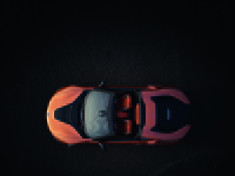 The sleek, sporty design of the BMW i8 Roadster is matched by its advanced technical specifications.