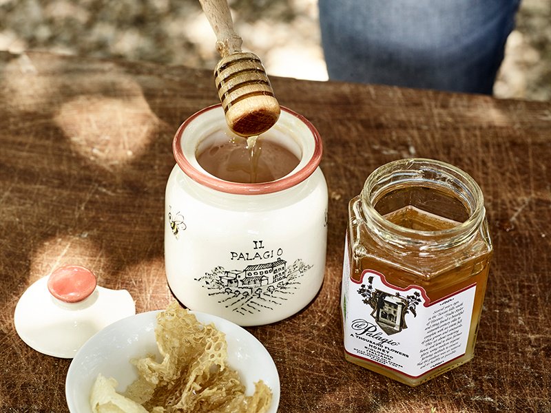 With a vast variety of flora at the disposal of Il Palagio's 80-hive colony, eight different varieties of honey—including Acacia, Thousand Flowers, Forest, and Chestnut—are produced at various times, each with their own distinct flavor and floral notes. Photograph: Fabrizio Cicconi