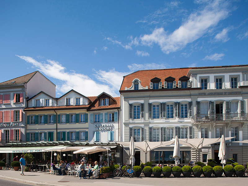Lausanne Switzerland waterfront