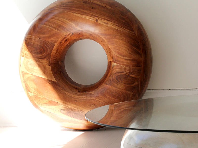 The Donut Table which utilizes eco-friendly design in making use of wood offcuts