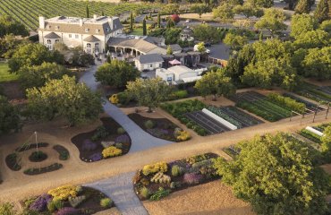 Overhead shot of the Kendall-Jackson Wine Estate and Gardens