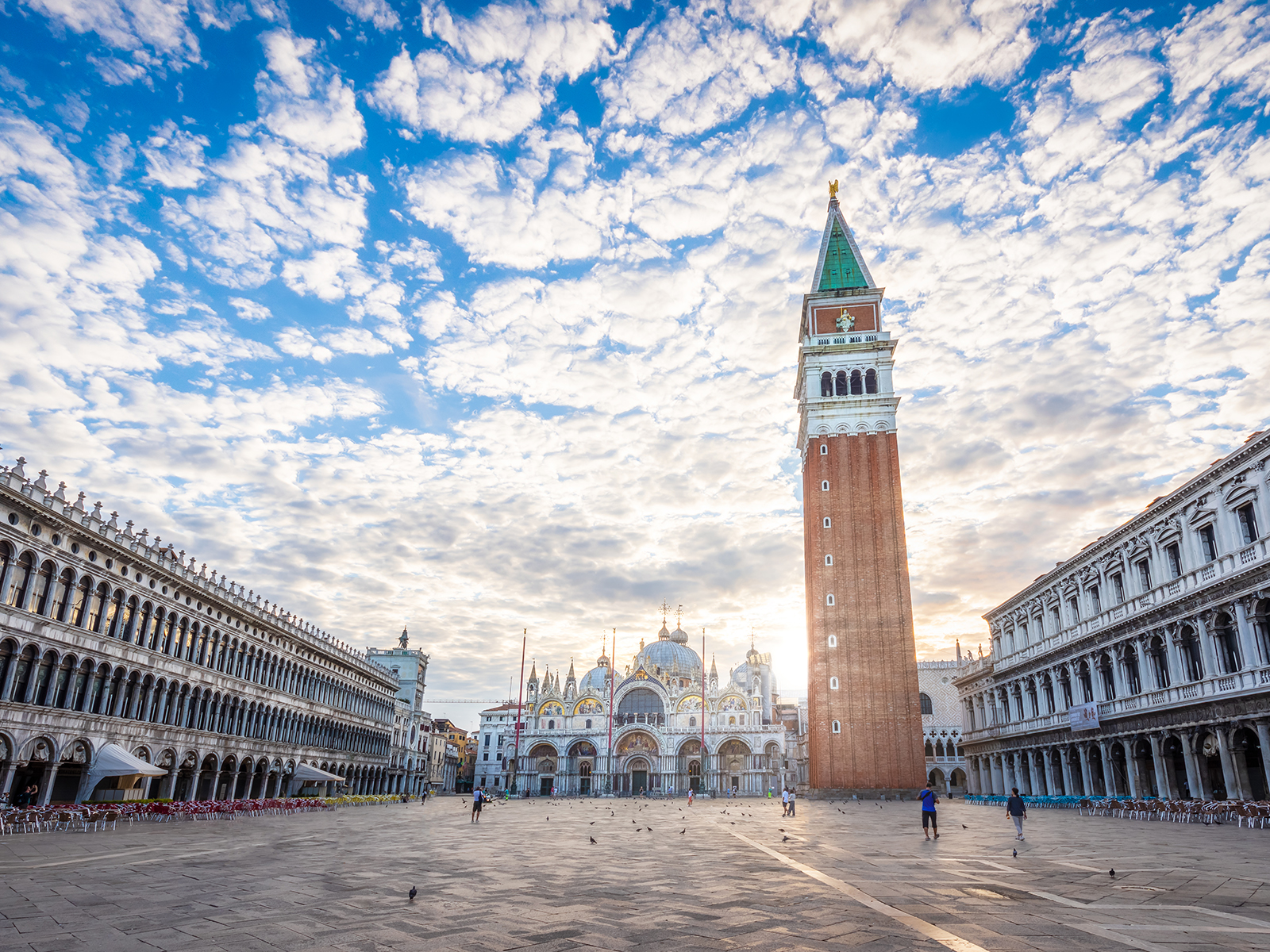 Piazza San Marco in Venice, Italy, the city's most famous public space